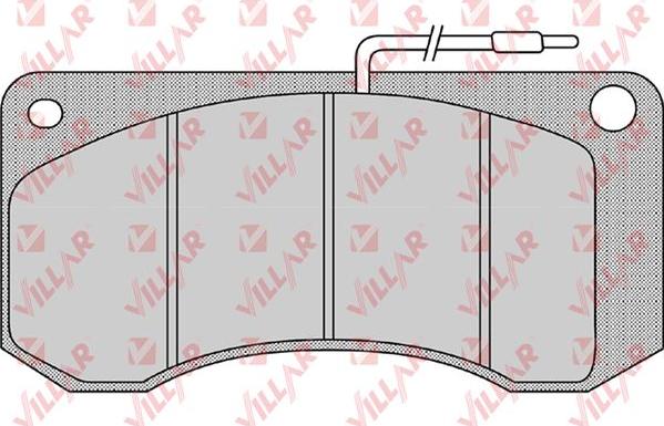 Villar 626.1148 - Kit de plaquettes de frein, frein à disque cwaw.fr