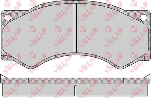 Villar 626.1142 - Kit de plaquettes de frein, frein à disque cwaw.fr