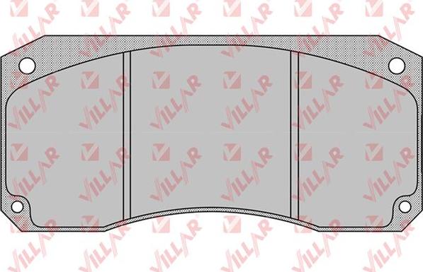 Villar 626.1153 - Kit de plaquettes de frein, frein à disque cwaw.fr