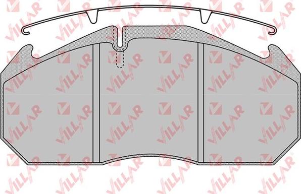 Villar 626.1152 - Kit de plaquettes de frein, frein à disque cwaw.fr