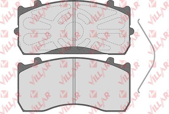 Villar 626.1169 - Kit de plaquettes de frein, frein à disque cwaw.fr