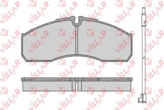 Villar 626.1109A - Kit de plaquettes de frein, frein à disque cwaw.fr