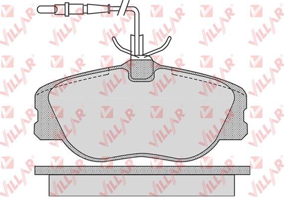 Villar 626.1104 - Kit de plaquettes de frein, frein à disque cwaw.fr