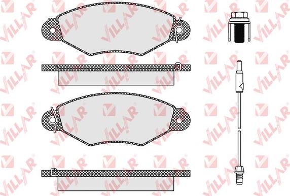 Villar 626.1106 - Kit de plaquettes de frein, frein à disque cwaw.fr