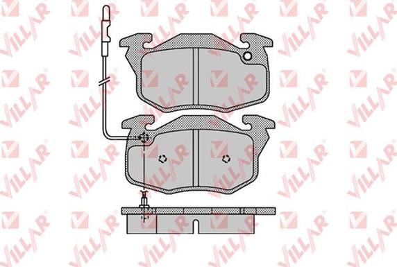 Villar 626.1108 - Kit de plaquettes de frein, frein à disque cwaw.fr