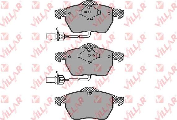 Villar 626.1119 - Kit de plaquettes de frein, frein à disque cwaw.fr