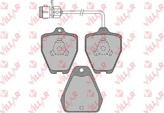 Villar 626.1118 - Kit de plaquettes de frein, frein à disque cwaw.fr