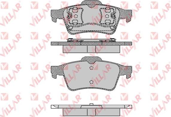 Villar 626.1189 - Kit de plaquettes de frein, frein à disque cwaw.fr