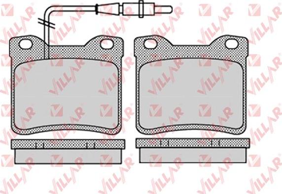 Villar 626.1134 - Kit de plaquettes de frein, frein à disque cwaw.fr