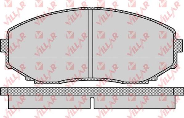 Villar 626.1132 - Kit de plaquettes de frein, frein à disque cwaw.fr