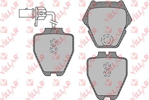 Villar 626.1121 - Kit de plaquettes de frein, frein à disque cwaw.fr