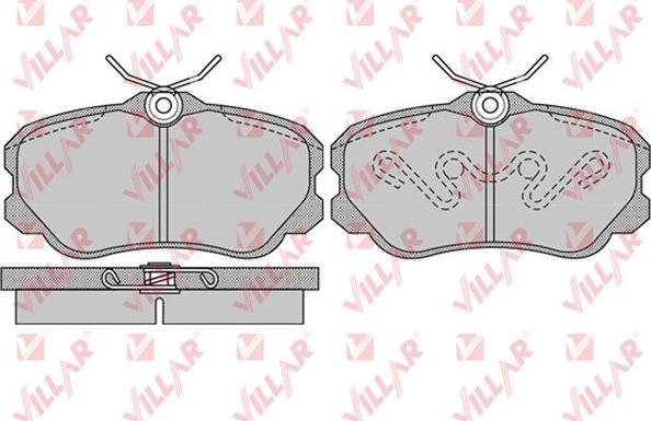 Villar 626.1123 - Kit de plaquettes de frein, frein à disque cwaw.fr