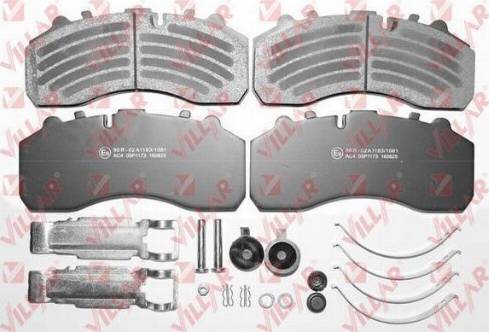 Villar 626.1173K - Kit de plaquettes de frein, frein à disque cwaw.fr