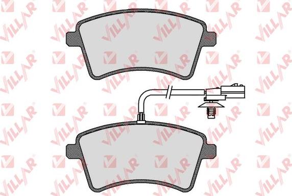 Villar 626.1800 - Kit de plaquettes de frein, frein à disque cwaw.fr