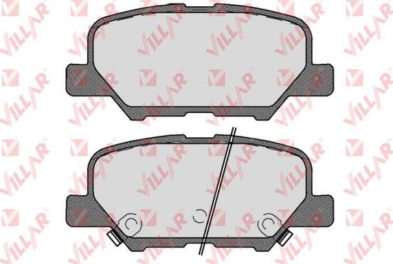 Villar 626.1802 - Kit de plaquettes de frein, frein à disque cwaw.fr