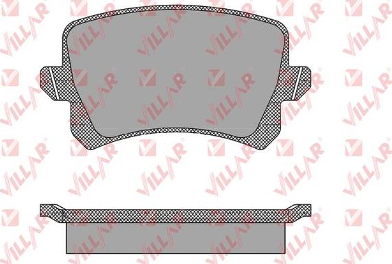 Villar 626.1390 - Kit de plaquettes de frein, frein à disque cwaw.fr