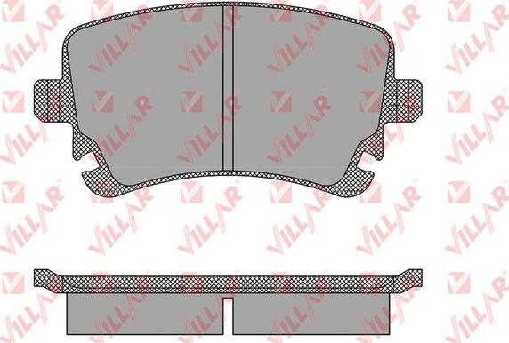 Villar 626.1398 - Kit de plaquettes de frein, frein à disque cwaw.fr