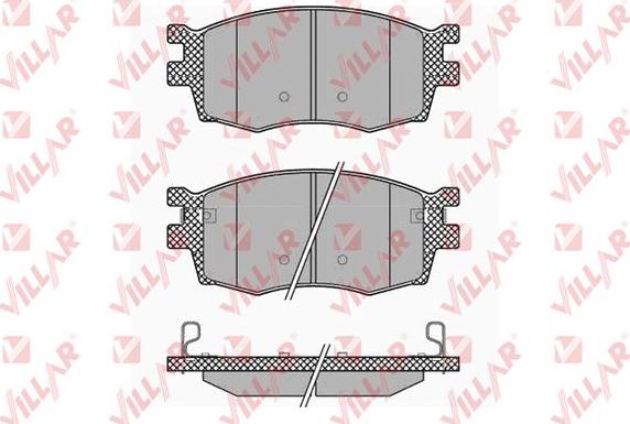 Villar 626.1345 - Kit de plaquettes de frein, frein à disque cwaw.fr