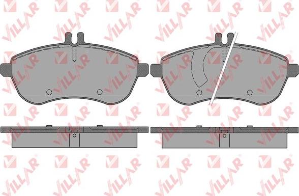 Villar 626.1340 - Kit de plaquettes de frein, frein à disque cwaw.fr