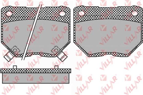 Villar 626.1341 - Kit de plaquettes de frein, frein à disque cwaw.fr