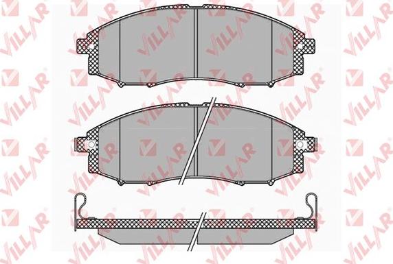 Villar 626.1343 - Kit de plaquettes de frein, frein à disque cwaw.fr