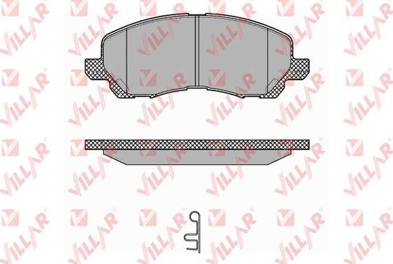 Villar 626.1347 - Kit de plaquettes de frein, frein à disque cwaw.fr