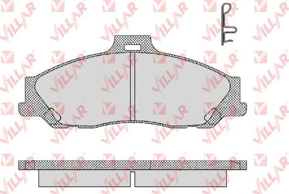 Villar 626.1355 - Kit de plaquettes de frein, frein à disque cwaw.fr