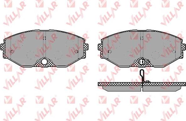 Villar 626.1357 - Kit de plaquettes de frein, frein à disque cwaw.fr