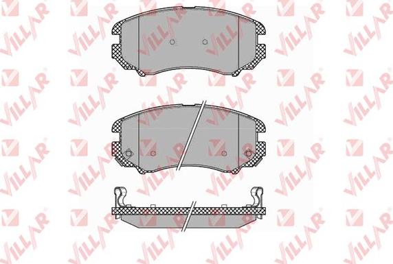 Villar 626.1369 - Kit de plaquettes de frein, frein à disque cwaw.fr