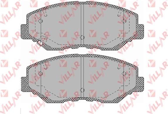 Villar 626.1364 - Kit de plaquettes de frein, frein à disque cwaw.fr