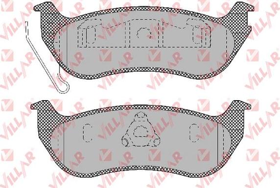 Villar 626.1366 - Kit de plaquettes de frein, frein à disque cwaw.fr