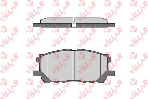 Villar 626.1368 - Kit de plaquettes de frein, frein à disque cwaw.fr