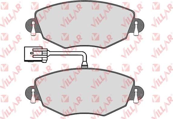 Villar 626.1302 - Kit de plaquettes de frein, frein à disque cwaw.fr