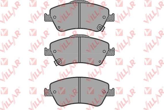 Villar 626.1316 - Kit de plaquettes de frein, frein à disque cwaw.fr