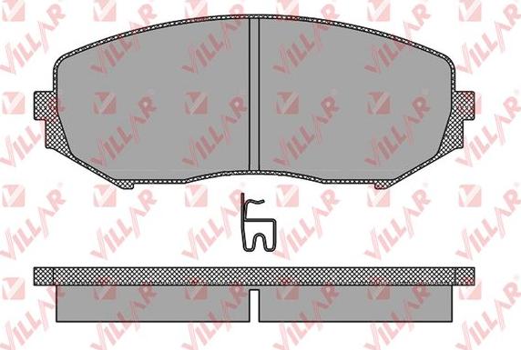 Villar 626.1318 - Kit de plaquettes de frein, frein à disque cwaw.fr