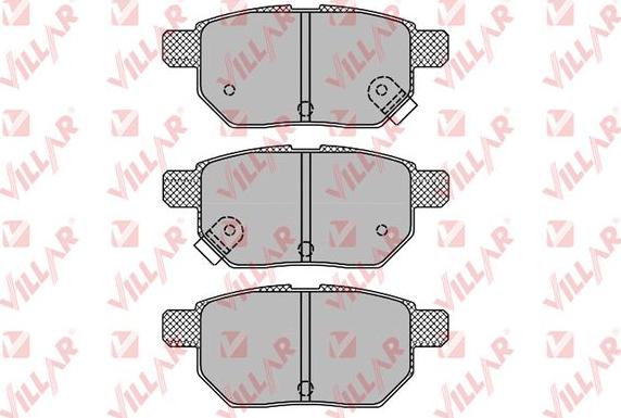 Villar 626.1312 - Kit de plaquettes de frein, frein à disque cwaw.fr