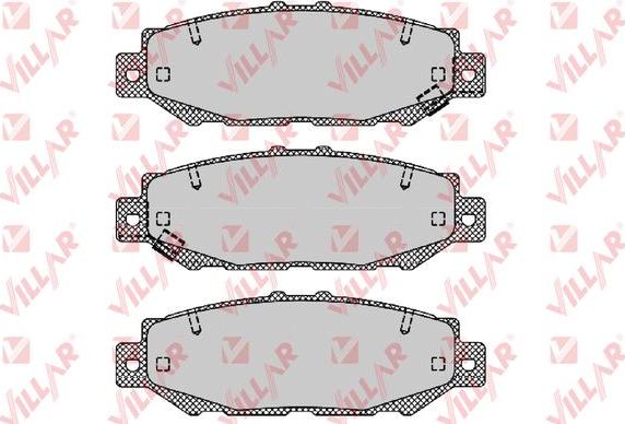 Villar 626.1385 - Kit de plaquettes de frein, frein à disque cwaw.fr