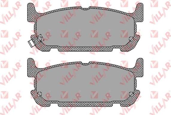 Villar 626.1386 - Kit de plaquettes de frein, frein à disque cwaw.fr