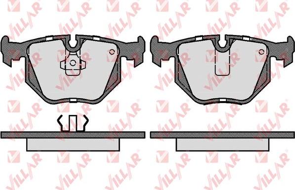 Villar 626.1381 - Kit de plaquettes de frein, frein à disque cwaw.fr