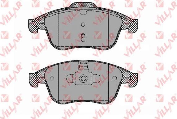 Villar 626.1388 - Kit de plaquettes de frein, frein à disque cwaw.fr