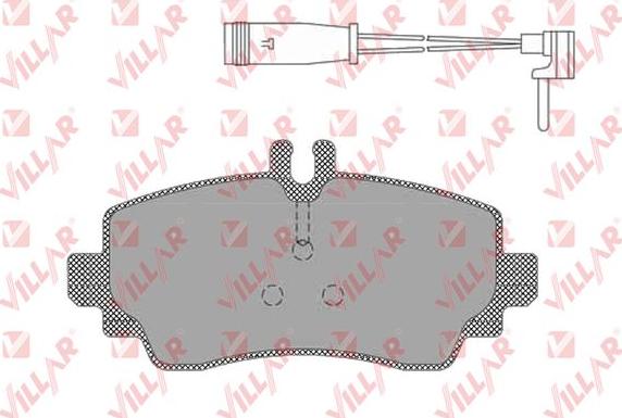 Villar 626.1387 - Kit de plaquettes de frein, frein à disque cwaw.fr