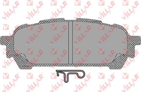 Villar 626.1335 - Kit de plaquettes de frein, frein à disque cwaw.fr