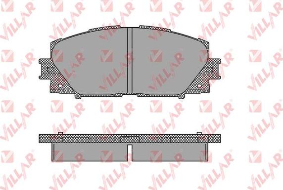 Villar 626.1333 - Kit de plaquettes de frein, frein à disque cwaw.fr