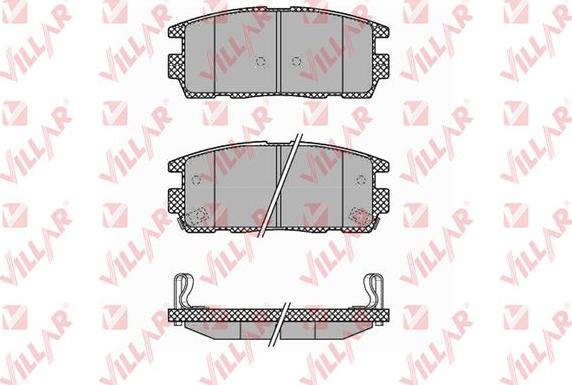 Villar 626.1323 - Kit de plaquettes de frein, frein à disque cwaw.fr