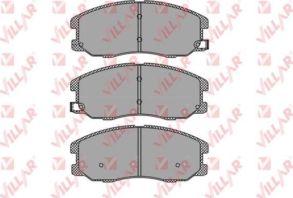 Villar 626.1322 - Kit de plaquettes de frein, frein à disque cwaw.fr