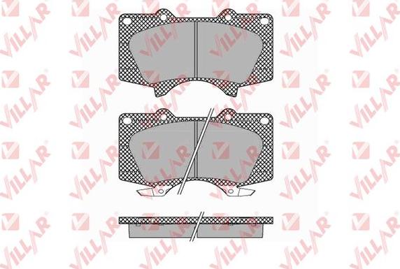 Villar 626.1379 - Kit de plaquettes de frein, frein à disque cwaw.fr