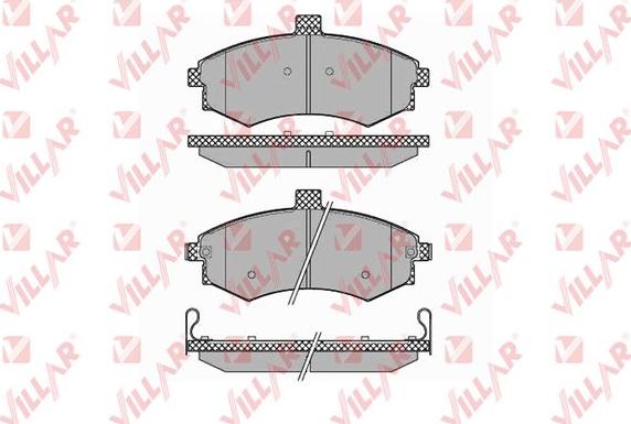 Villar 626.1374 - Kit de plaquettes de frein, frein à disque cwaw.fr