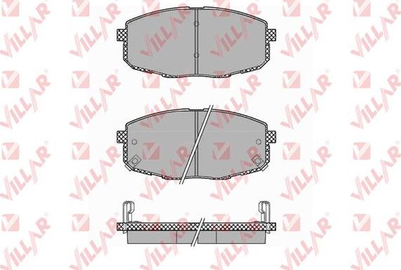 Villar 626.1375 - Kit de plaquettes de frein, frein à disque cwaw.fr