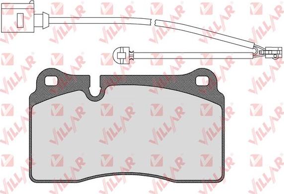 Villar 626.1376A - Kit de plaquettes de frein, frein à disque cwaw.fr