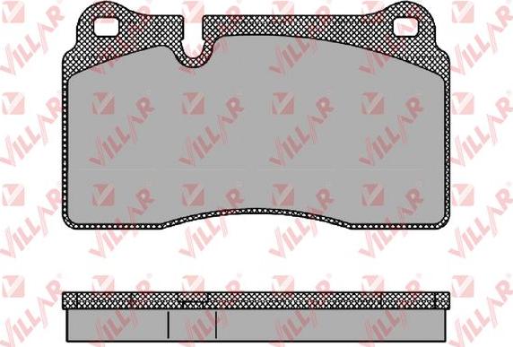 Villar 626.1376 - Kit de plaquettes de frein, frein à disque cwaw.fr